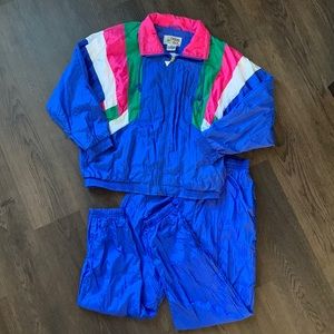 Vintage 90s Casual Isle windbreaker tracksuit sz L